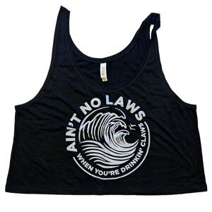NWOT No Laws When Drinking Claws Crop Top